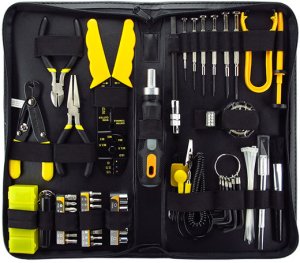 Tool kit cpus and accessories 58 parts black / yellow. 1