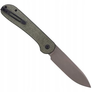 Nóż CIVIVI Button Lock Elementum Dark Green Micarta 3