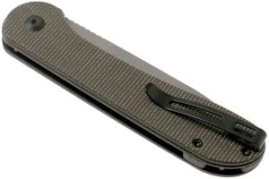 Nóż CIVIVI Button Lock Elementum Dark Green Micarta 8