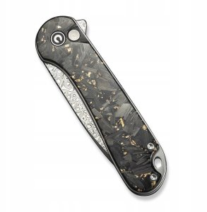 Nóż CIVIVI Button Lock Elementum II Damast CF 5