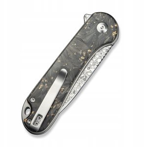 Nóż CIVIVI Button Lock Elementum II Damast CF 6