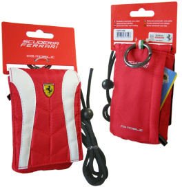 FERRARI POKROWIEC NA SZYJĘ CZERW BIAŁY 1
