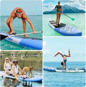 Zestaw FBSPORT Deska SUP Nadmuchiwana paddleboarding 335 cm niebieski 7