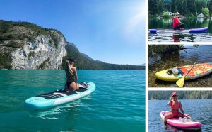 Zestaw FBSPORT Deska SUP Nadmuchiwana paddleboarding 335 cm niebieski 8