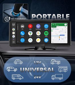 Radio samochodowe URVOLAX UR73C Apple Carplay Auto Wireless Android 10,26" 5