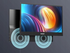 Yodoit Przenośny monitor 15,6'' FHD IPS do komputera laptopa Xbox PS 3/4/5 2