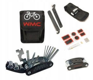 ZESTAW NAPRAWCZY ROWERU DĘTEK KÓŁ ŁATKI KLUCZ 25W1 10