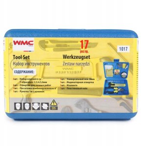 Zestaw narzędziowy 17 el. Kombinerki wk rętaki imbu 14