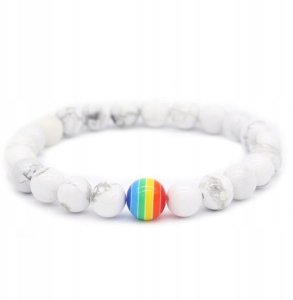 OPASKA TĘCZOWA TĘCZA LGBT BRANSOLETKA UNISEX 100 1
