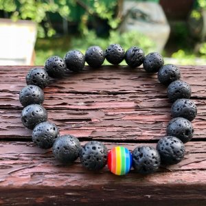 OPASKA TĘCZOWA TĘCZA LGBT BRANSOLETKA PL48 UNISEX 11