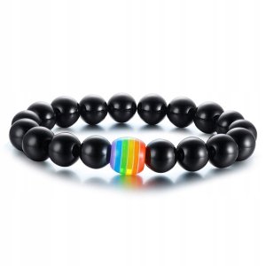 OPASKA TĘCZOWA TĘCZA LGBT BRANSOLETKA PL48 UNISEX 3