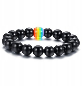 OPASKA TĘCZOWA TĘCZA LGBT BRANSOLETKA PL48 UNISEX 6