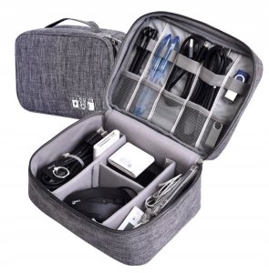 ORGANIZER TORBA NA KABLE KARTY DYSKI ŁADOWARKI USB 1