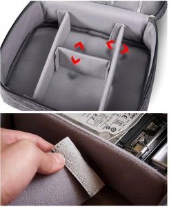 ORGANIZER TORBA NA KABLE KARTY DYSKI ŁADOWARKI USB 3