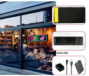 WYŚWIETLACZ Led FULL COLOR do AUTA WITRYNĘ USB Bluetooth TWÓJ PROJEKT Appka 5