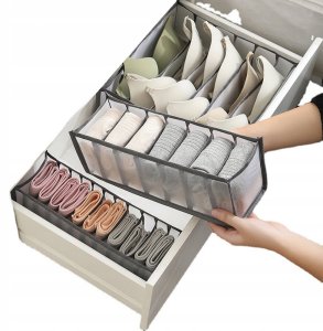 ORGANIZER Na SKARPETKI BIELIZNĘ SZAFY Komplet 3szt 2