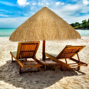 Strzecha SŁOMA SZTUCZNA na DACH Dekoracyjna 100x50cm TIKI HUTS Hawajska BAR 11