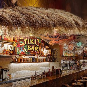 Strzecha SŁOMA SZTUCZNA na DACH Dekoracyjna 100x50cm TIKI HUTS Hawajska BAR 15