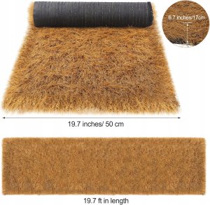 Strzecha SŁOMA SZTUCZNA na DACH Dekoracyjna 100x50cm TIKI HUTS Hawajska BAR 4