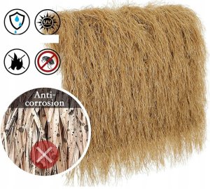 Strzecha SŁOMA SZTUCZNA na DACH Dekoracyjna 100x50cm TIKI HUTS Hawajska BAR 6