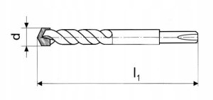 Wiertło Diager Hammerbor 35,0x540/400mm Ultimax SDS-MAX 6-skærs 2