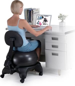 inSPORTline Krzesło z piłką rehabilitacyjne G-Chair z oparciem (10970) 10
