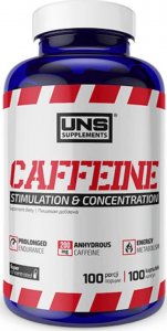 UNS Supplements UNS Kofeina 200 100 kaps. - UNS/040 1