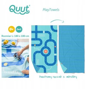 QUUT Dwustronny recznik plazowy PlayTowels L (180 x 100cm) Road 4