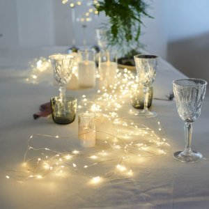 Sirius Home Knirke, Light decoration chain, Silver, Transparent, Ambience, Transparent, 80 bulb(s), LED 3