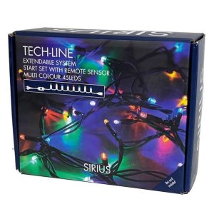 Sirius Home Tech-Line Supplement String Light, Light decoration chain, Black, 45 bulb(s), LED, 4.8 W, Multi 3