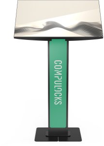 Compulocks Brandable VESA Floor Stand for Screens Up to 32 Inches - Black, 81.3 cm (32"), Universal, Universal screens up to 32", Black, Steel, Floor 3