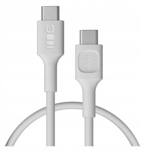 Cable Green Cell PowerFlex Fast Charging USB Type-C Male - USB Type-C Male 100W White 0.3m 5904326376199 1