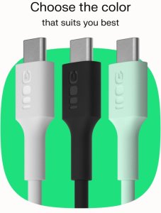 Kabel USB Green Cell USB-C - USB-C 0.3 m Biały (KABGC100PF30SW) 7