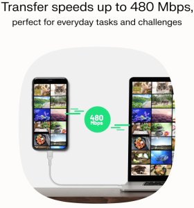 Kabel USB Green Cell USB-C - USB-C 2 m Biały (KABGC100PS200SW) 8