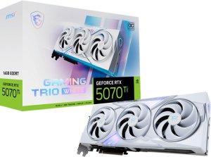 Karta graficzna MSI GeForce RTX 5070 Ti Gaming Trio OC White 16GB GDDR7 DLSS4 1