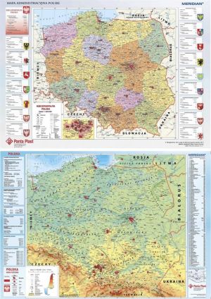 Panta Plast Podkład dwustronny z mapą Polski - 196091 1