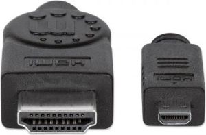 Kabel Manhattan HDMI Micro - HDMI 2m czarny (324427) 3