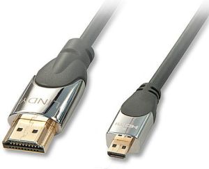 Kabel Lindy HDMI Micro - HDMI 0.5m srebrny (41420) 1