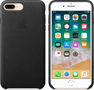 Apple Skórzana nakładka do Apple iPhone 8 Plus / 7 Plus Czarna (MQHM2ZM/A) 2