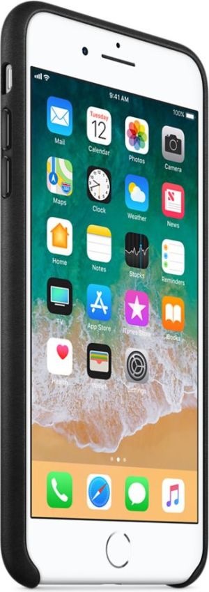 Apple Skórzana nakładka do Apple iPhone 8 Plus / 7 Plus Czarna (MQHM2ZM/A) 3