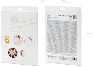 PartyDeco Wedding party box Bride To Be, mix, Decoration, Foil, Latex, Paper, Gold, Pink, Rose gold, White, Wedding, 1 pc(s), 185 mm 3