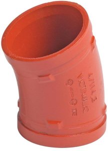 Victaulic No. 12 bøjning 22,5° 88,9mm orange 1