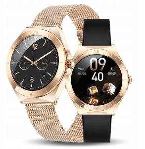 SMARTWATCH DAMSKI ZEGAREK SMART WATCH ROZMOWY MENU POLSKIE ZDROWIE 3 PASKI 1