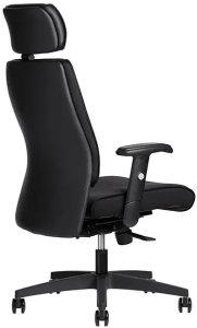 Kontorstol AS6002 textil sort m/hårde hjul 2