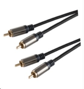 shiverpeaks BS20-41255, 2 x RCA, Male, 2 x RCA, Male, 2.5 m, Black 1