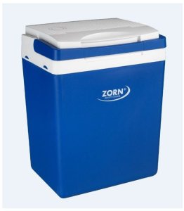 ZORN Z32 12/230V Køleboks Energiklasse: E (A - G) Termoelektrisk 230 V, 12 V Blå-hvid 30 l 1