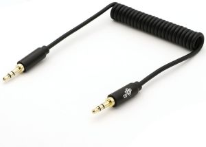 Kabel TB Print Jack 3.5mm - Jack 3.5mm 1m czarny (AKTBXAJCOILED1B) 3