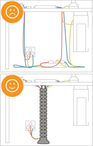 Organizer Maclean Otulina na przewody Czarny 1 sztuka  (MC-768B) 2