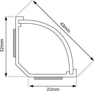 Organizer Maclean Listwa maskująca Biały 1 sztuka  (MCTV-575) 2