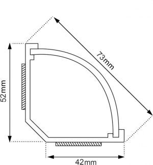 Organizer Maclean Listwa maskująca Biały 1 sztuka  (MCTV-577) 2